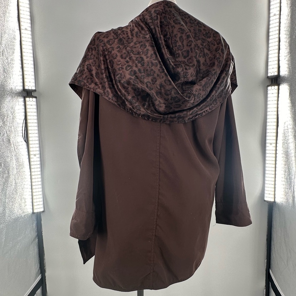 Sackables Reversible Leopard Print Raincoat M Cho… - image 6